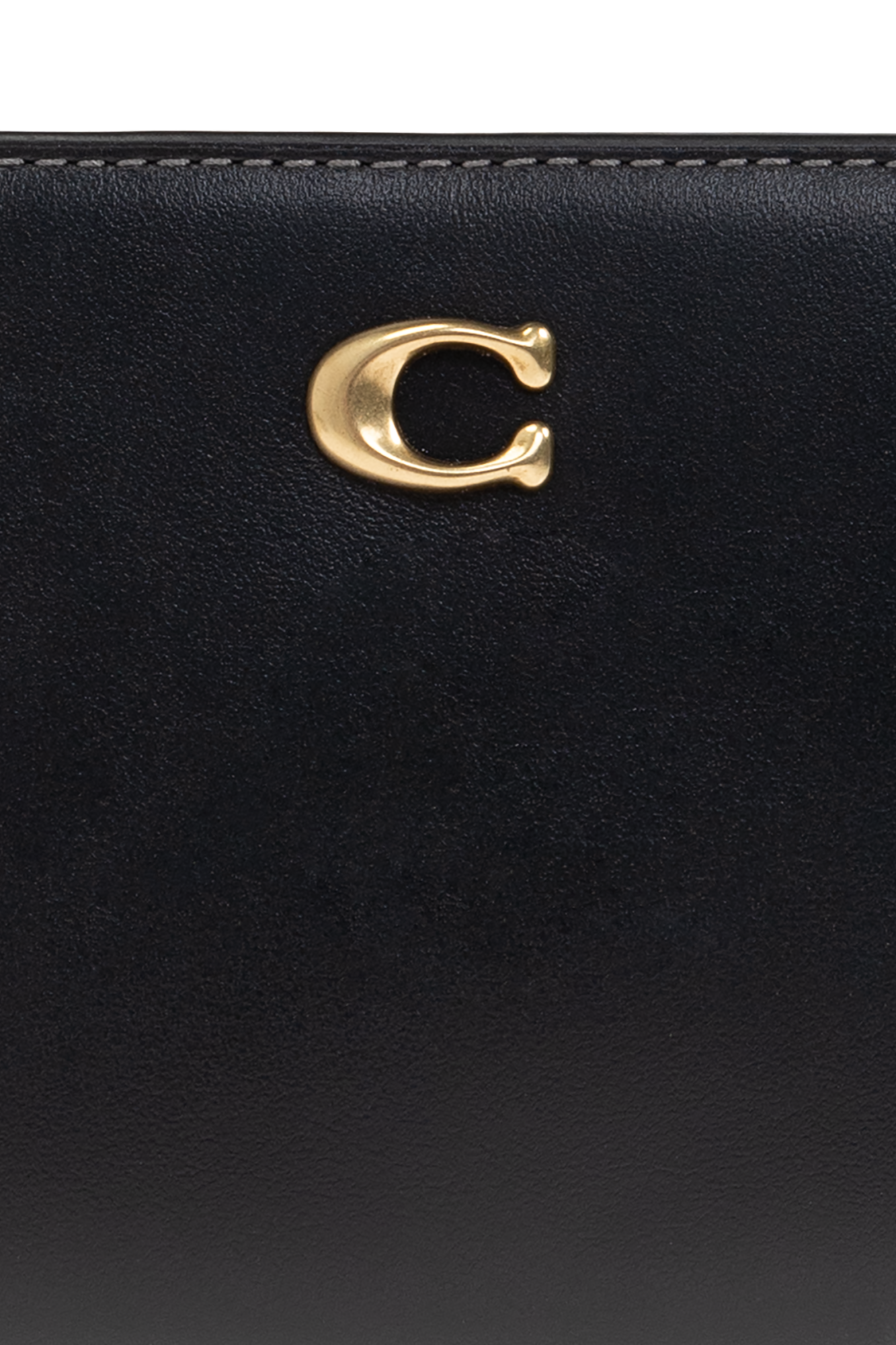 Black and gold coach wallet sale